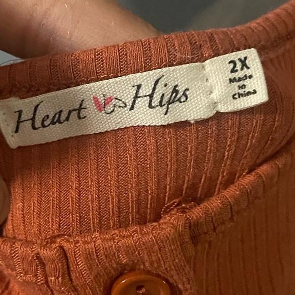 Heart and Hips Elegant Rust Sleeveless Dress - Picture 4 of 5